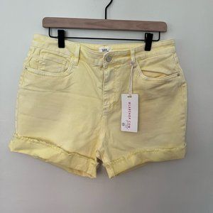 NWT Size 31 Yellow Washlab Shorts